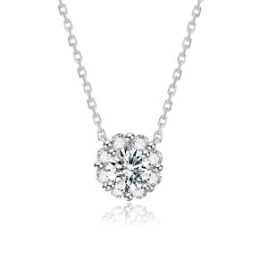 Quality Classic 18k Gold Lab-Grown Diamond Pendant Hot Sale Pendant White Diamond jewelry Round Shape Pendant wholesale