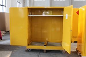 Quality 1.0mm galvanized Steel Horizontal Inflammable Flammable Storage Cabinet 2 Manual Close Doors Chemical Liquid wholesale