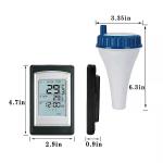 Digital Floating Solar Swimming Pool Thermometer For Indoor And Outdoor