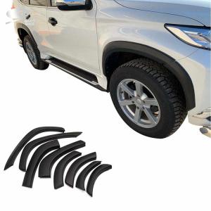 Quality 3kg ABS Plastic Fender Flares , Slim Style Matte Black Wheel Well Flares wholesale