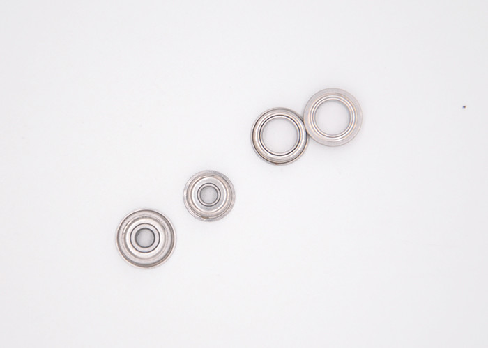 ABEC-1 F604ZZ Open ZZ Flanged Ball Bearing Radial Load Direction ISO9001