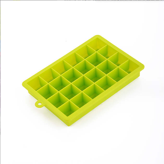 Ice Cream Makers Easy Release 15 Cavity 24 Cavity Silicone Ice Cube Trays with Lids
