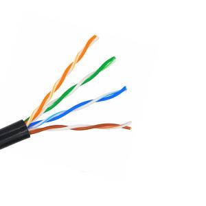 Quality 24AWG Unshielded Cat5e Lan Cable HDPE 0.5mm CCA For Multi Media wholesale