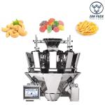 Automatic Cashew Nut Candy Chips 10 / 14 Heads Weigher For Snack Food