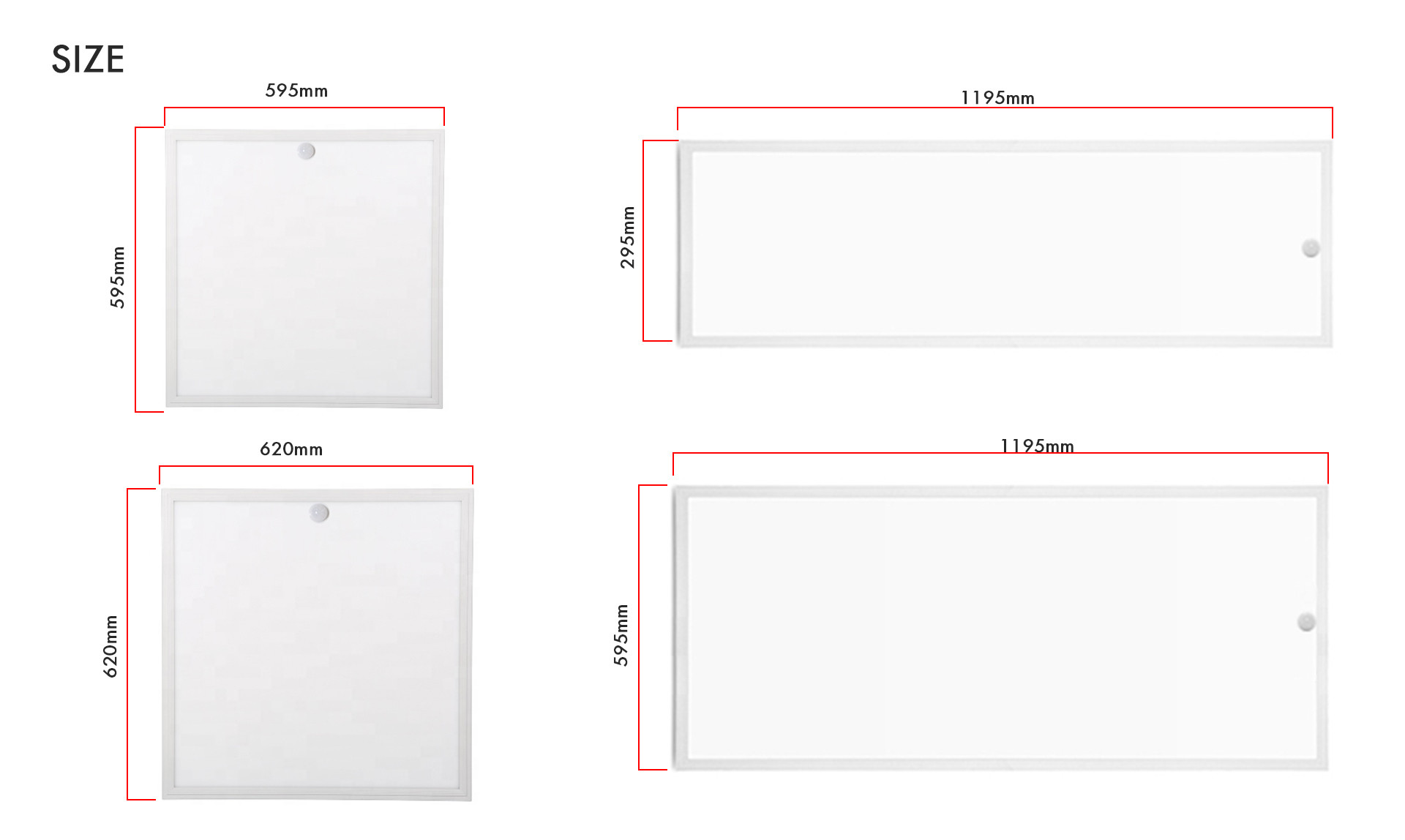 Tunable White LED Backlit Panel Light