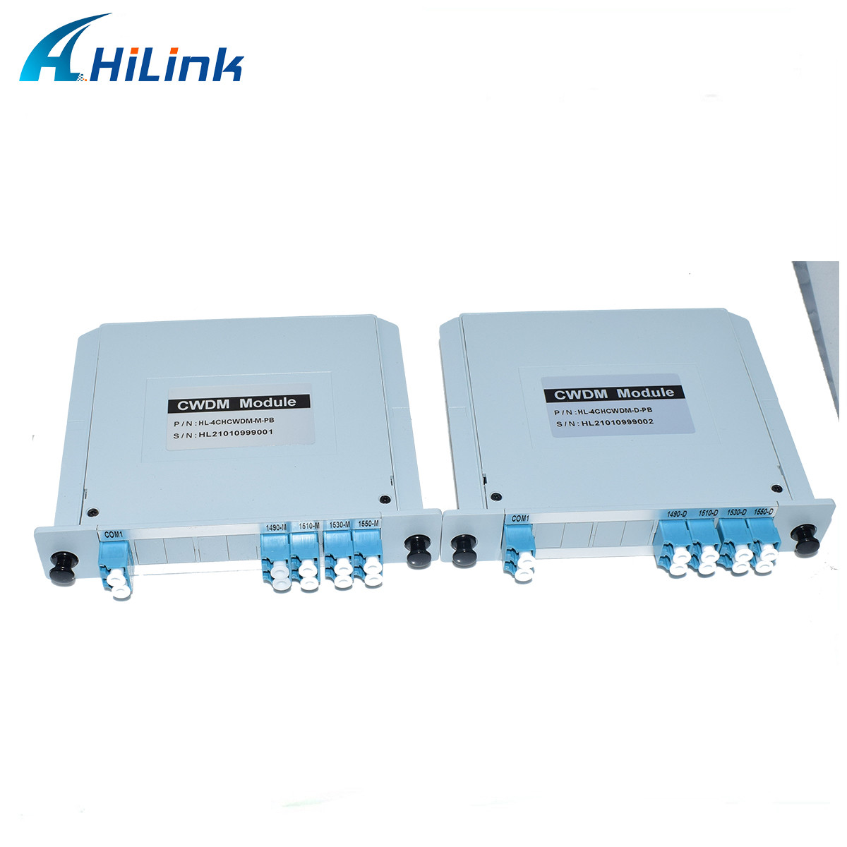 1490 ~ 1550nm CWDM Mux Demux Module 4CH Dual Fiber LC / UPC Plastic / ABS