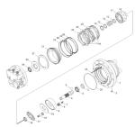 R55-7 R55-7A Final Drive Assy Belparts Excavator Travel Motor Assy 31M8-40010
