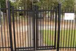 Customized Black Zinc Steel Metal Garrison Fence Panels Maintenance Free