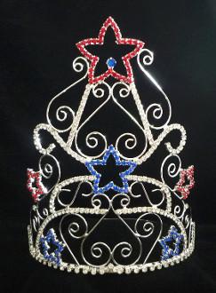 Patriotic pageant crowns and tiaras for USA pageants and crowns wholesale crowns