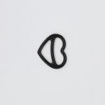 Metal 12mm Bra Strap Adjuster , Special Heart Shape Lingerie Sliders