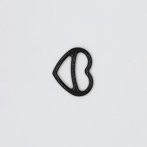 Quality Metal 12mm Bra Strap Adjuster , Special Heart Shape Lingerie Sliders wholesale