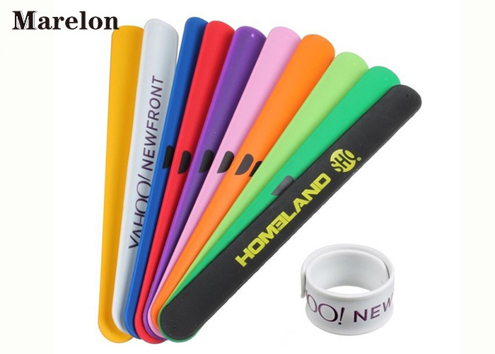 Multi Color Wristband Custom Silicone Bracelet With Screen Printing Logo