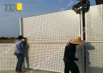 Railway Highway Noise Barrier Blinds Waterproof Holes Or Round Holes Style