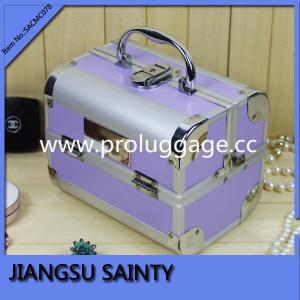 Quality SACMC078 cute style light purple beauty storage cases wholesale