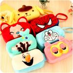 Frozen Olaf Cartoon Plush Pencil Pouch , Animal Zipper Pencil Pouch