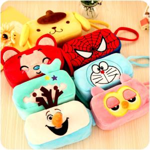 Quality Frozen Olaf Cartoon Plush Pencil Pouch , Animal Zipper Pencil Pouch wholesale