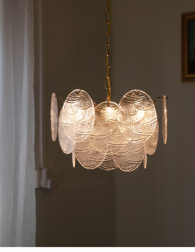 Modern Frosted Diamond Glass Chandelier Luxury Lustre Lighting（WH-CY-251）