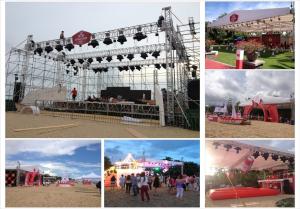 Quality Aluminum Stage Roof Truss Square Box Truss For Lighting And Sound Systems wholesale