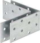 Hardware Timber Connectors Galvanized Steel Corner Brackets Weighing 36.4g