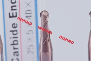 Quality Ball Nose Solid Carbide End Mills 0.5 - 0.6 um Ultra Fine Grain Size wholesale