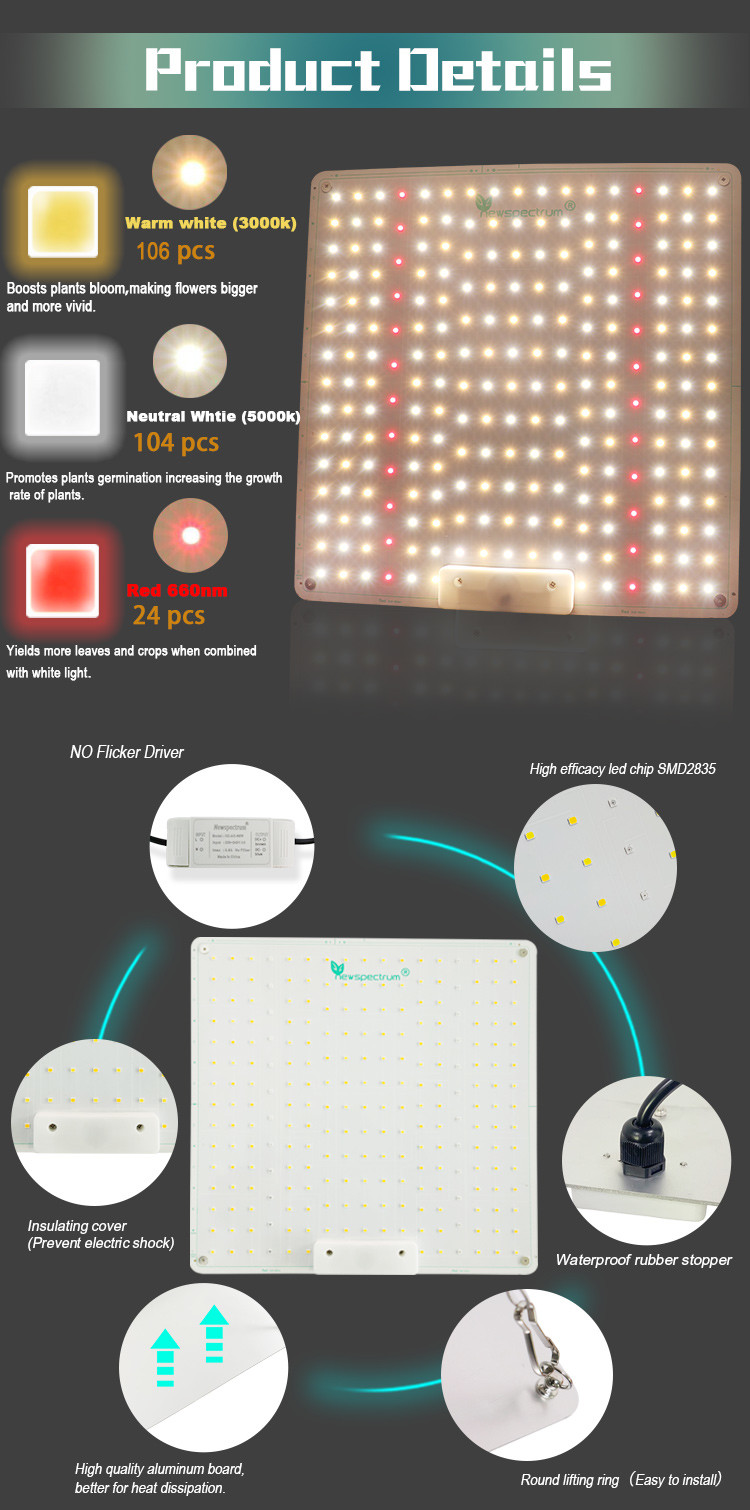 AC 220V Horticulture SMD Chip Full Spectrum Grow Lamp For Indoor Plant