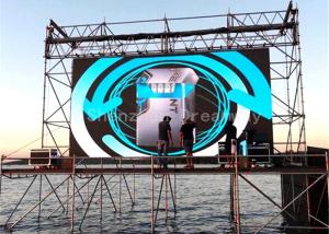 Quality IP65 Full Color Outdoor LED Screen Rental P4.81 5500cd/m2 Brightness For Event wholesale