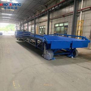 Quality Color Customized Mobile Dock Ramp / Blue 15400mm Overall Size wholesale