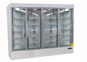 Quality Beverage 60HZ Upright Display Refrigerator With 4 Swing Glass Door wholesale