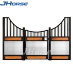 European 2.4m Horse Stall Fronts Mesh Black Powder Coating