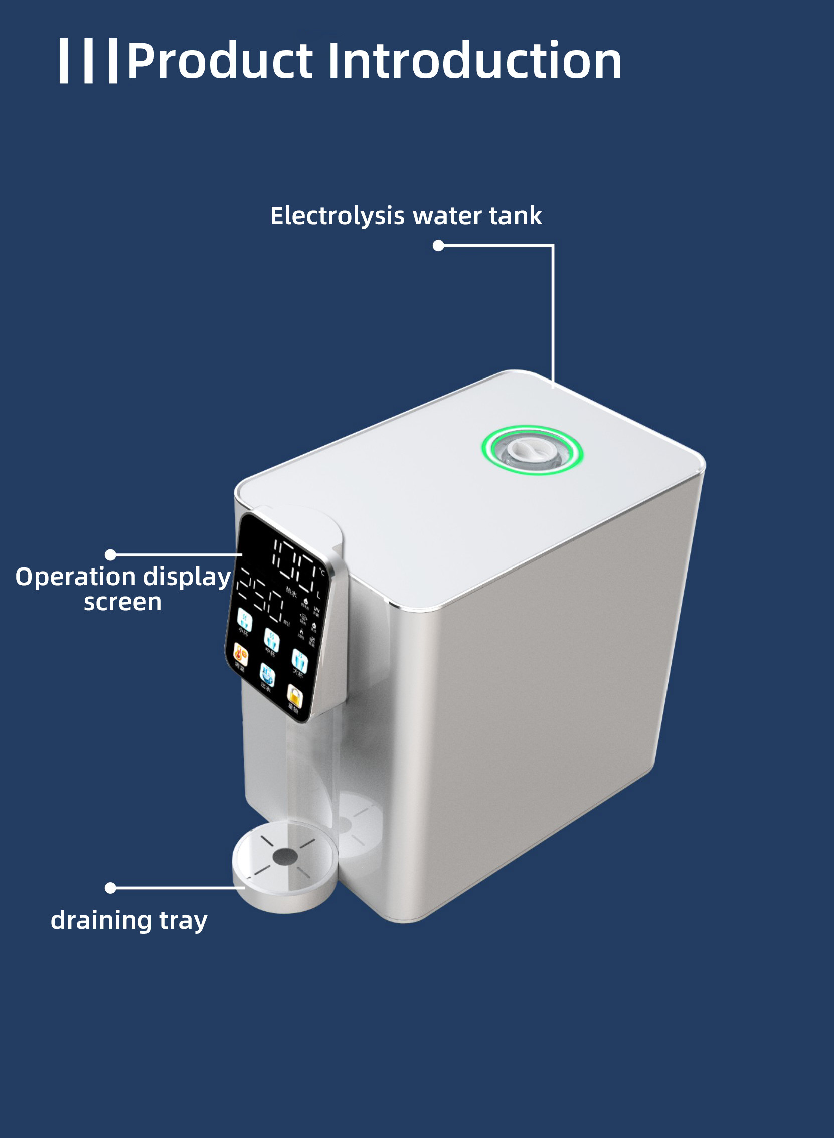 Desktop Instant Heating Hydrogen-Rich Water Dispenser 2000ppb Regulate The Stomach And Intestines WEIZI