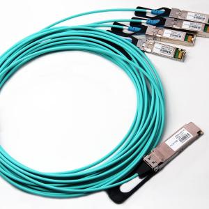 Quality Wide Temperature Range Active Optical Cable 40G QSFP+ To 4 X 10G SPF Fiber Cable wholesale