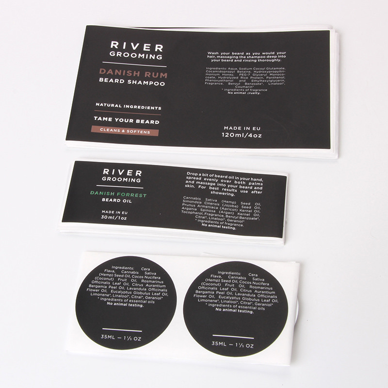 4cm X 8cm Adhesive Sticker Printer Paper Plain Vinyl Sticker Sheets For Skincare