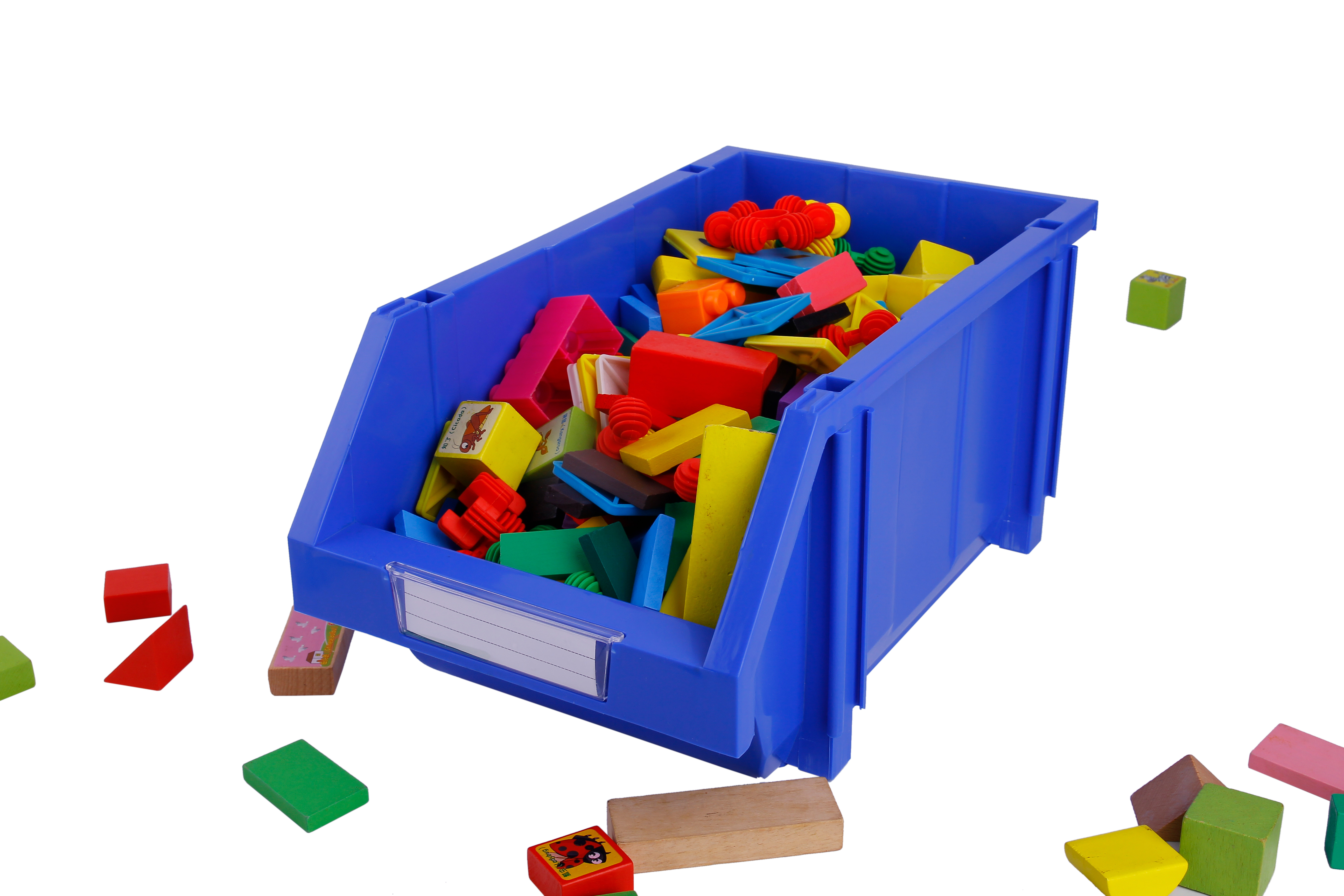 Stackable Plastic Bins for Easy Classification and Storage Internal Size 186x334x94mm