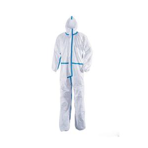Quality Hazmat Disposable Work Suits , Antistatic SMS Non Woven Isolation Gown wholesale