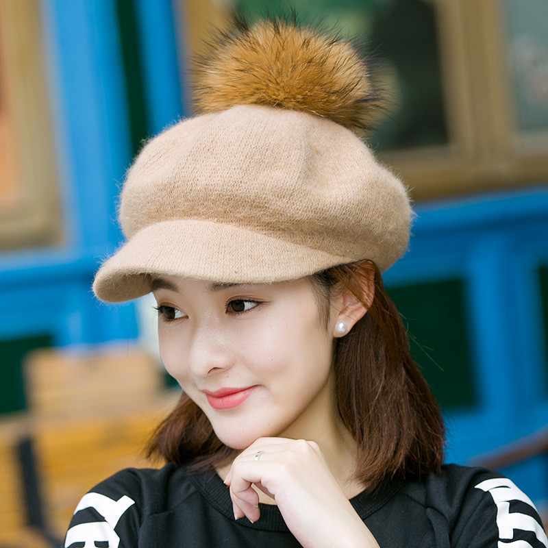 Stock hats knitted winter ladies hats with assorted hats for ladies