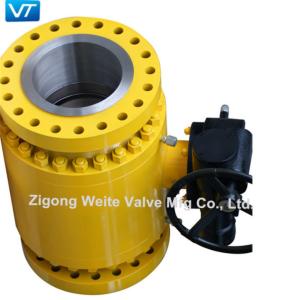 Quality DN200 Soft Seated Ball Valve Gear Operated Trunnion Mounted wholesale