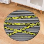 Modern Minimalist Printed Chair Floor Mat Round Office Computer Floor Mat