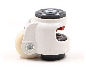 Quality White Aging Resistance Retractable Leveling Casters wheels 42mm 120KG wholesale