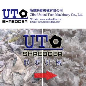 Quality good efficency plastic jumbo bag shredder, plastic bag, package bag shredder / crusher - double shaft shredder wholesale