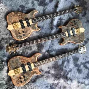 Quality Custom Alembics Grand Style Burst Maple Top 4 Strings Neck Through Body Electric Bass Guitar wholesale