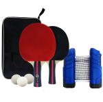 Natural Rubber Portable Ping Pong Net Set Rubber Thickness 1.8mm Ping Pong Bats