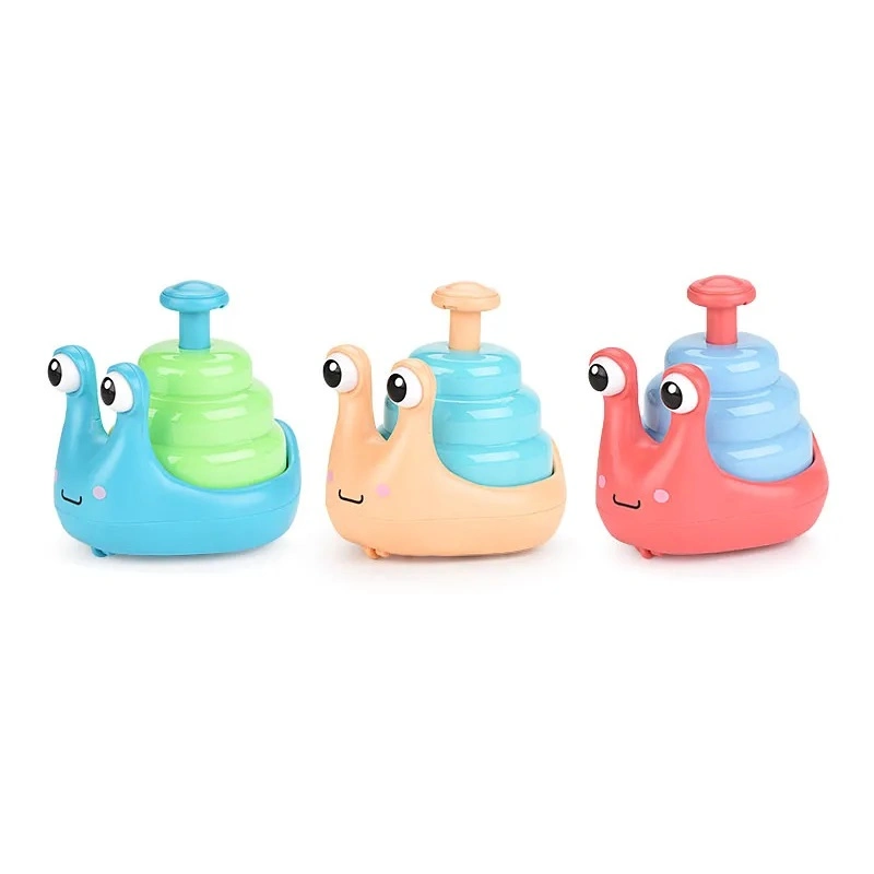 Wholesale Mini Snail Car Toys Hand Pressed Cartoon Snail Children Toys Party Supplies Interactive Toys