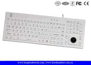 China Function Keys Washable Silicone USB Keyboard Built - In Trackball on sale