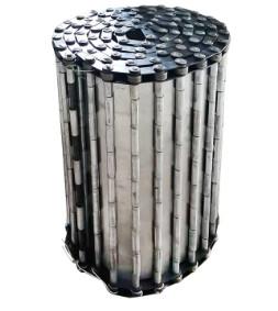 Quality Hinged Stainless Steel slat Chain Plate Link Conveyors Belt for Chip wholesale