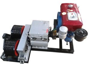 Quality Cable Winch Puller 5 Ton Diesel Engine Powered Double Drum Winch wholesale