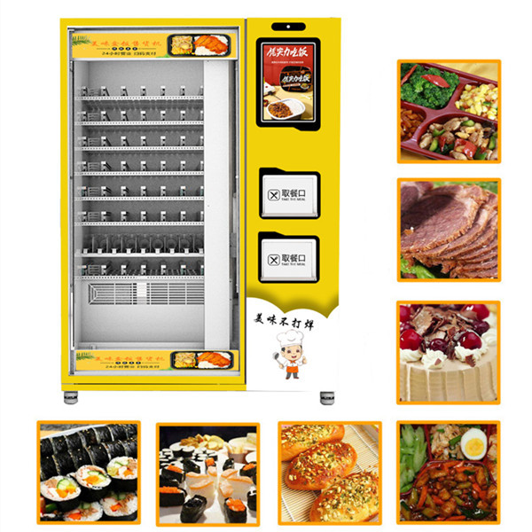 Freshly Prep Food Vending Machine Hot Food Vending Machine Automatic Heating