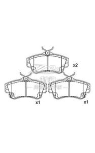 Quality Chrysler PT Cruiser,Ceramic Brake Pad,D841,5017843AA,F wholesale