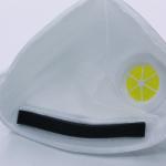 Folding Gray N95 Face Mask Active Carbon , Non Woven Surgical Dust Mask