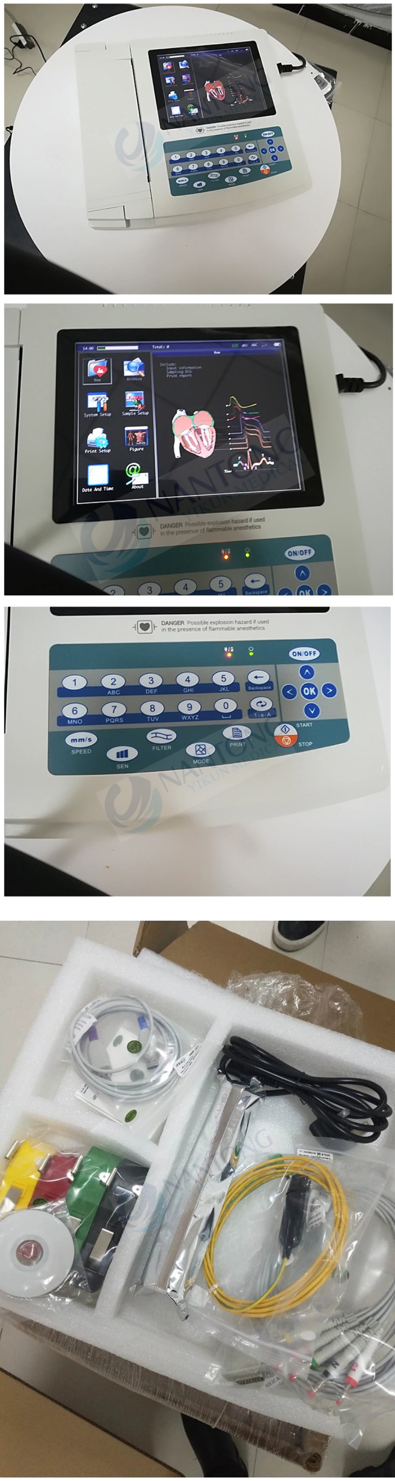 Hospital Digital 12 Channel Ecg Machine Electrocardiograph Ecg Prices