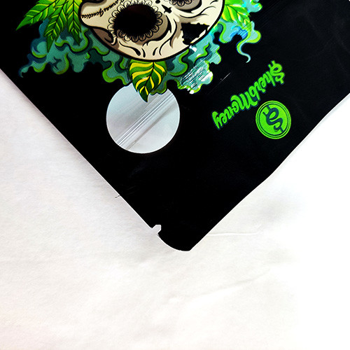 Matte Black Aluminum Foil Mylar Bags Stand Up ziplockk Mylar Bags
